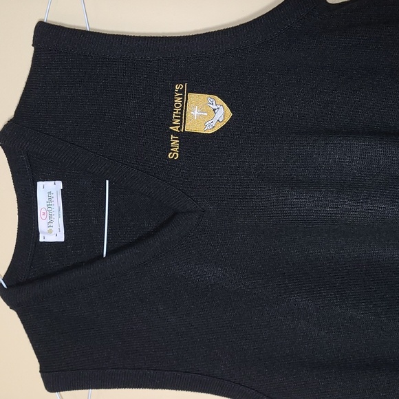 St. Anthony's Black Sweater Vest, Flynn O'Hara, Adult Medium - Picture 4 of 9